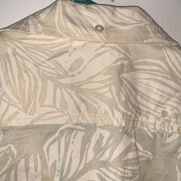 Chubbies Mens XL Beige Leaf Print Button-Down Shirt - Picture 6 of 9